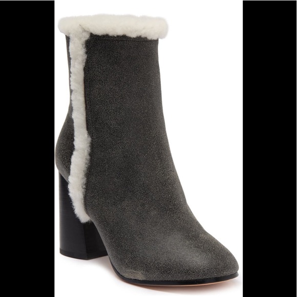 🔥🔥JOIE Lorring Genuine Shearling Block Heel Boot